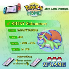 ✨6IV SHINY Salamence + EVS🚀 POKEMON HOME✨Champions✨Online delivery⚡ picture