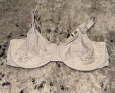 Olga Bra Sz 42D Luxury Lift Underwire Unlined Adjustable Strap 35063 Ivory picture