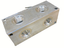 DAMAN AH0900216S  0322  2 Station Header Manifold  Aluminum SAE Ports picture