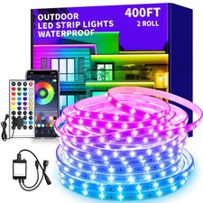 vimeepro 400ft Outdoor LED Strip Lights Waterproof,IP68 Outside Led Light Str... picture