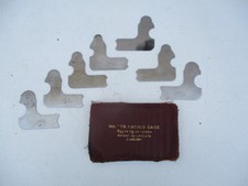 Lufkin Rule Co. Radius Gage Set No 77B 9/32 to 1/2 by 32nds picture