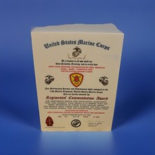 U.S.M.C. / 10TH MARINE REGIMENT - REGIMENTAL COMMENDATION AWARD CERTIFICATE picture