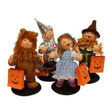 2017 Annalee~ Halloween ~ Wizard of OZ ~ Dorothy, Scarecrow, Tin Man, Lion ~ NWT picture