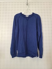 Peter Millar Mens Blue Crewneck Sweatshirt Long Sleeve Size L Made In India picture