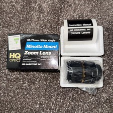 Vintage HQ Optics for Minolta Mount 35-75mm Wide Angle Zoom With Box And Manual picture
