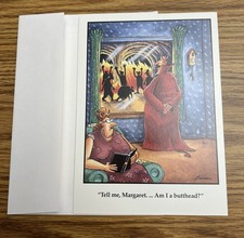 VTG The Far Side Belated Birthday Card Funny Satan Devil Gary Larson 1993 NEW picture