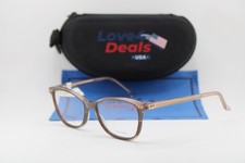 NEW SAFILO CERCHIO IZX BROWN HORN GOLD AUTHENTIC EYEGLASSES 52-17 picture
