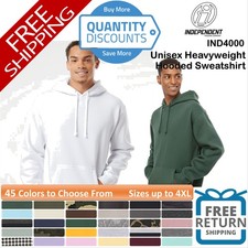 Independent Trading Unisex Heavyweight Hooded Sweatshirt Up To 4XL IND4000 a picture