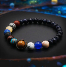 Universe Galaxy the Eight Planets Solar System Bracelet Unisex Healing Gift picture