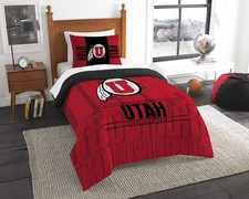 Northwest NCAA Utah Utes Comforter And Sham Set, Twin, Modern Take 862 picture