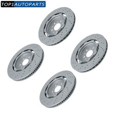 Fits 2017-24 Alfa Romeo Giulia Stelvio Quadrifoglio 2.9L V6 Frt Rr Brake Rotors picture