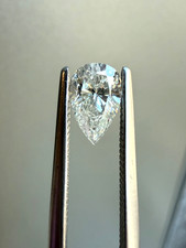 Loose Natural Untreated Pear Earth Mined Recycled Diamond 0.80ct J Color I2 picture