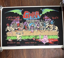 Gwar Rare Last Supper Vintage Poster signed & Numbered 2006 Myrtle Beach SC HOB picture