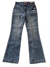 Kut From The Kloth Kelsey High Rise Ankle Flare Jeans Womens Size 0 Blue NWT $10 picture