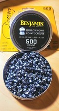 Benjamin Crosman Hollow Point Pellets .22 Cal 500 count BHP22  14.3 gr Spain picture
