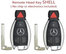 X2 Mercedes Benz 1997-2014 4 Button Fobik Key SHELL CASE NEC & BGA A+ USA Seler picture