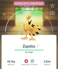 Pokémon - Shiny Galarian Zapdos -  PTC - Description picture
