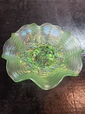 Northwood Lime Green Rose Show Bowl picture