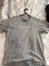 Supreme Grey Classic/Shop Tee Size Medium heather gray picture
