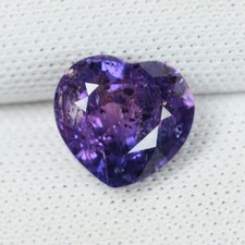 2.37 ct FINE QUALITY PURPLE  VOILET NATURAL SAPPHIRE Heart Cut C Vdo 0997 1411 M picture