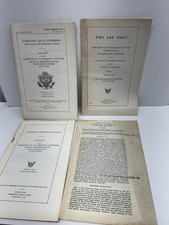 House Committee on Un-American Activities Reports LOT OF FIVE 1950s Communism picture