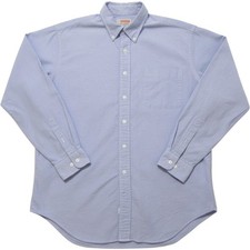 Vtg Britches Oxford Men L Blue Long Sleeve Button Down Shirt (Made in USA)M498 picture