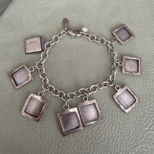 Michele Baratta Sterling Silver 925 Bracelet ( Photo Frame Charm It’s Not 925) picture