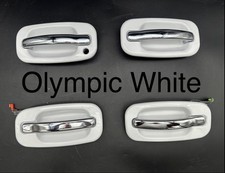 1999-2006 Chevy Silverado Sierra Suburban Yukon - DOOR HANDLE SET 4 White picture