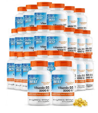 Wholesale 36 pcs Doctor's Best D3 5000 IU 180 gel Immune Bone Health Support picture