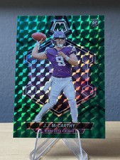 2024 Panini Mosaic J.J. McCarthy Green Mosaic Prizm RC #310 picture