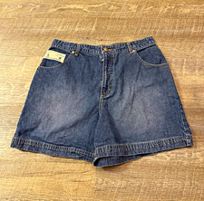 Vintage Walt Disney World Mickey Mouse Embroidered Denim Shorts Womens Size 10 picture