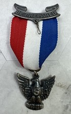 Vtg 1970s Stange Type 2 Eagle Scout Medal Sterling Silver BSA Chest Hallmarked  picture