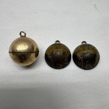 (2) Antique 1921 1922 Baseball Pendants Gold Filled Plated? Inscribed No Stamp picture
