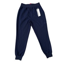 Figs British Racing Navy RARE Technical Collection Joggers Coral Drawstring S P picture