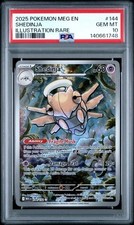 Graded 2025 Pokemon MEG EN Shedinja #144 Illustration Rare Card PSA 10 picture