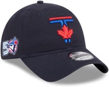 Men's Toronto Blue Jays 50th Ann. Logo City Connect 9Twenty Adjustable Hat Navy picture