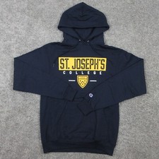 St Josephs Golden Eagles Sweater Mens Small Blue Hoodie Sweatshirt Champion NCAA picture