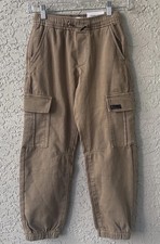 Zara Kids 9 year old Brand New pants cargo jogger tan NWT  picture