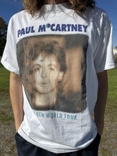 VTG 1993 Paul McCartney New World Tour Shirt Brockum L picture