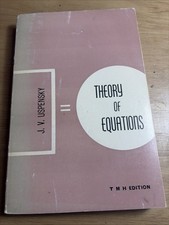 Vintage 1948 Paperback J.V. Uspensky's Theory of Equations-McGraw-Hill picture