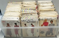 Lot of 118 Vintage McCall's Patterns for Ladies 1980s Mixed Sizes Uncut FF picture