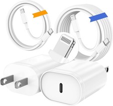 2X 20W USB-C Adapter Fast Charger PD Type C Cable For iPhone 14 13 12 11 Pro Max picture