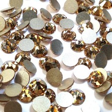 Swarovski 2058/2088 Flatback No-Hotfix 144 gold CRYSTAL GOLDEN SHADOW (001 GSHA) picture