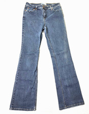 Signature Levi Strauss Jeans Womens 12 Tall Blue Bootcut Stretch Denim Y2K picture