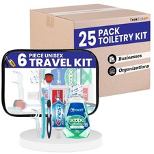 Trektote 6-Piece Travel Size Toothbrush and Toothpaste Set (25 pack) picture