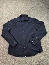 UNTUCKit Gironde Shirt Mens XL Black Long Sleeve Slim Fit Nylon Blend Stretch picture