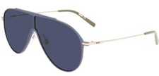 NEW MCM 502S 423 Semi Matte Petrol Sunglasses with Blue Lenses & MCM Case picture