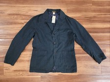 Double RL RRL Sportcoat Indigo Striped Cotton Sportcoat- Size XL picture
