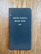 RARE 1937 South Dakota Brand Book Illustrating 6,400 brands Secretary of Ag picture