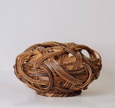 Superb Japanese Ikebana Bamboo Basket   ZQ67 picture
